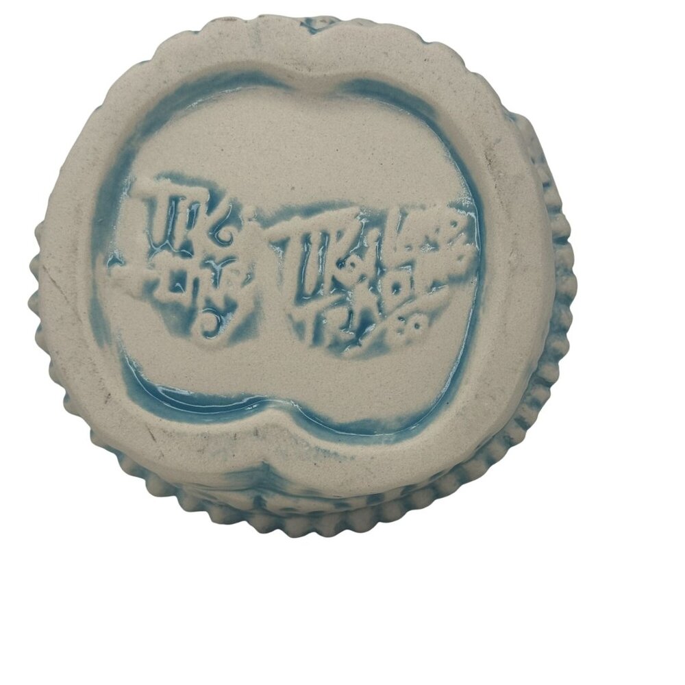 Tiki Tony Yeti on Vacation Blue White Ceramic Matte Finish TIki Mug Inside Gloss - Picture 6 of 7